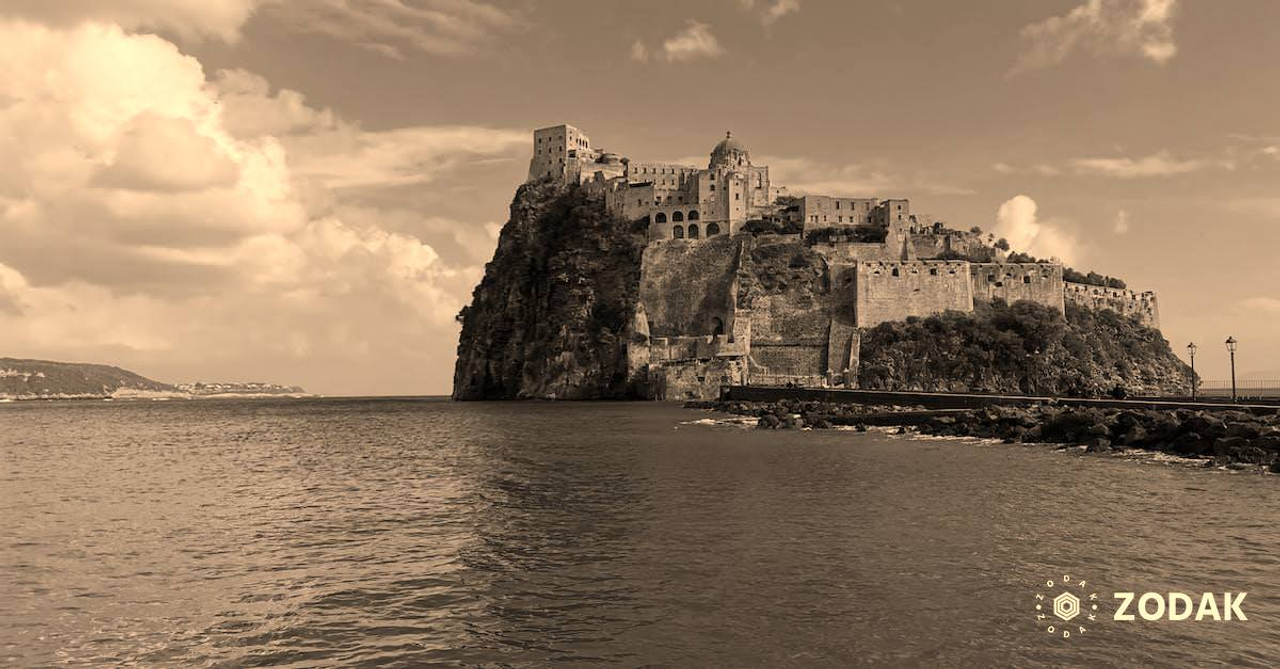 Aragonese Castle, Ischia, Tyrrhenian Sea, Italy 